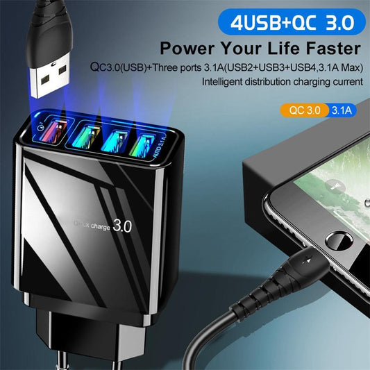 4USB Mobile Phone Charging Head