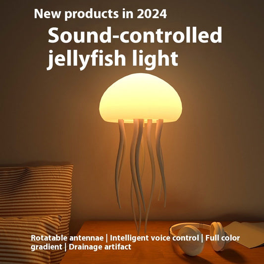 Jellyfish Mood Lamp LED Jellyfish Decorations, Smart Table Lamp For Bedside Desk